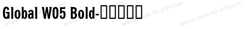 Global W05 Bold字体转换